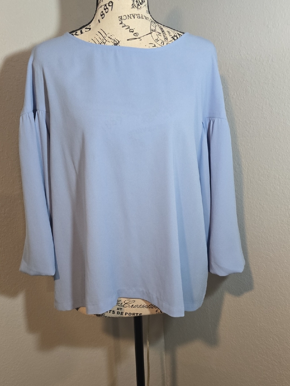 Elizabeth and James Light Blue Boatneck Tunic